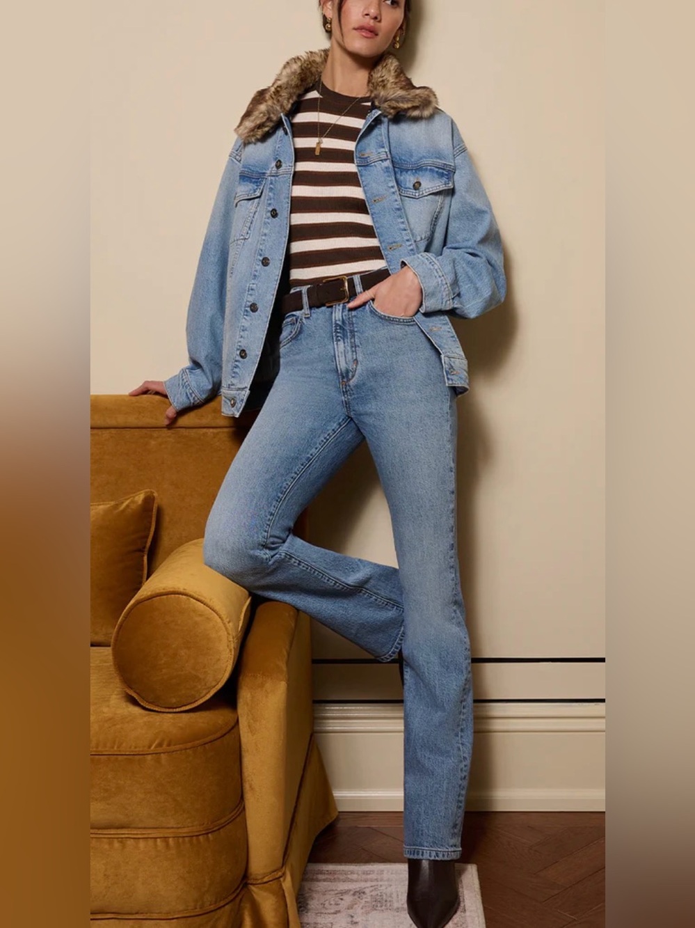My Favorite Daugter Valentina High Rise Mini Bootcut Jeans 30